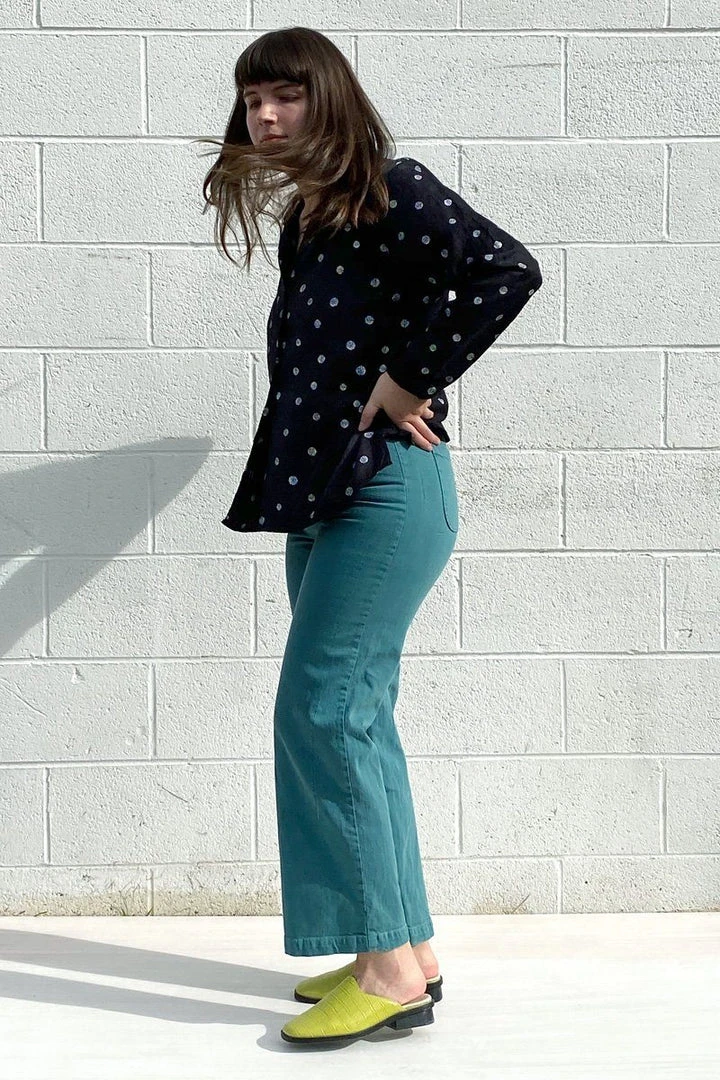 North Of West Monica Upcycled High Rise Jean - Atlantic 6 North Of West Monica Upcycled High Rise Jean - Atlantic