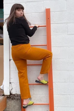 North Of West Sale Monica Upcycled High Rise Jean - Spice