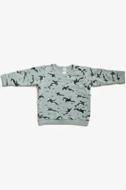 North Of West Sale Kids' Orcas Sweatshirt - Sea Mist