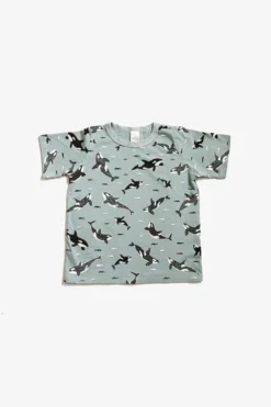 North Of West Kids' Orcas Tee - Sea Mist Best Sellers