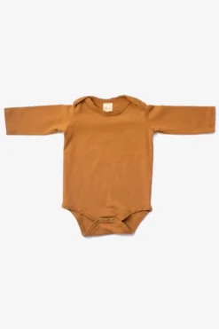 North Of West Sale Baby's Long Sleeve Onesie - Spice