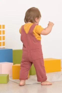 North Of West Sale Kids' Play Overalls - Mulberry