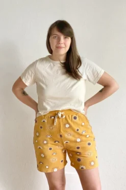 North Of West River Sweat Short - Golden Suns