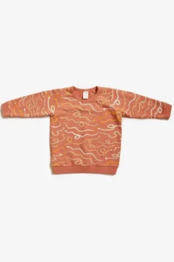 North Of West Sale Kids' Snake Rainbow Sweatshirt - Sunset