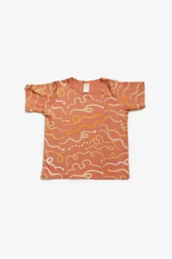 North Of West Sale Kids' Snake Rainbow Tee - Sunset