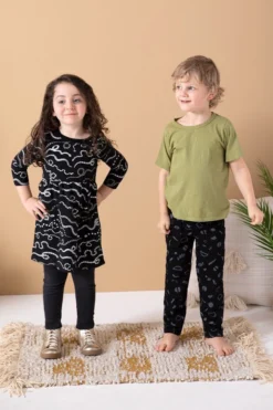 North Of West Kids' Squiggles Traveler Sweatpants - Black 11 North Of West Kids' Squiggles Traveler Sweatpants - Black