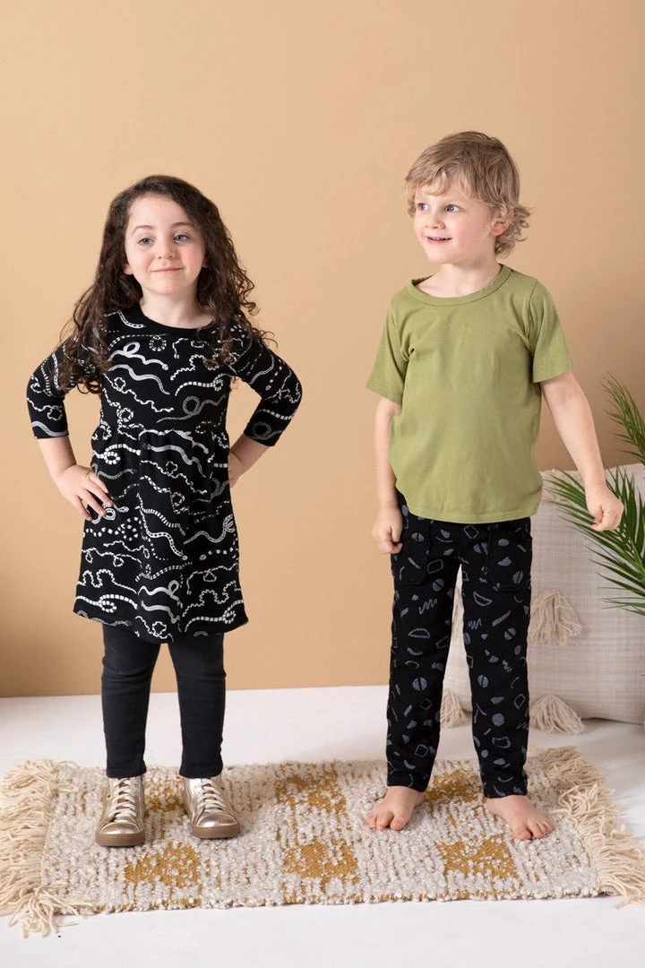 North Of West Kids' Squiggles Traveler Sweatpants - Black 7 North Of West Kids' Squiggles Traveler Sweatpants - Black