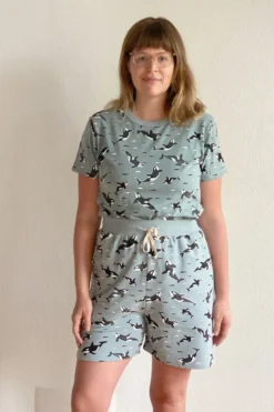 North Of West Taylor Orcas Tee - Sea Mist Sale