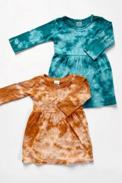 North Of West Kids' Tie Dye Long Sleeve Dress - Amber 21 North Of West Kids' Tie Dye Long Sleeve Dress - Amber