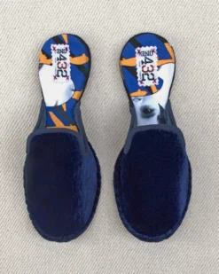 ONE432 Shoes Upcycled Velvet Unisex Slippers - Begum Electric