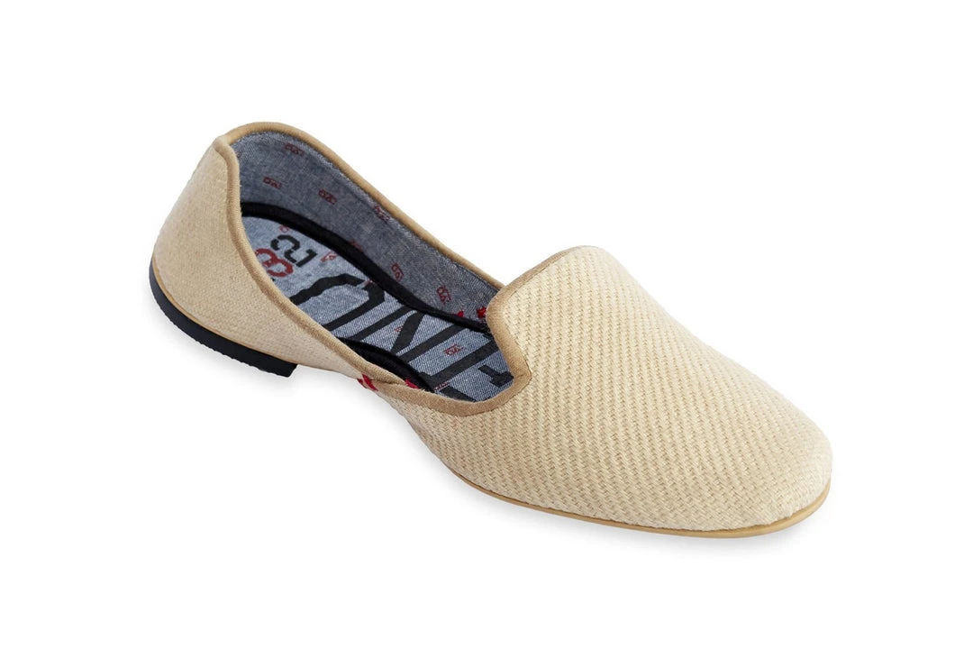 ONE432 Women's Recycled Jutti Loafer - Dayhati Sand Shoes 4 ONE432 Women's Recycled Jutti Loafer - Dayhati Sand Shoes