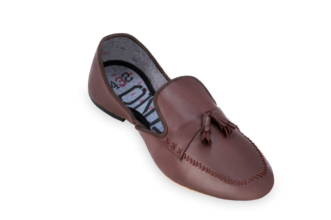 ONE432 Men's Chaudhry Jutti Loafer - Chocolate 4 ONE432 Men's Chaudhry Jutti Loafer - Chocolate