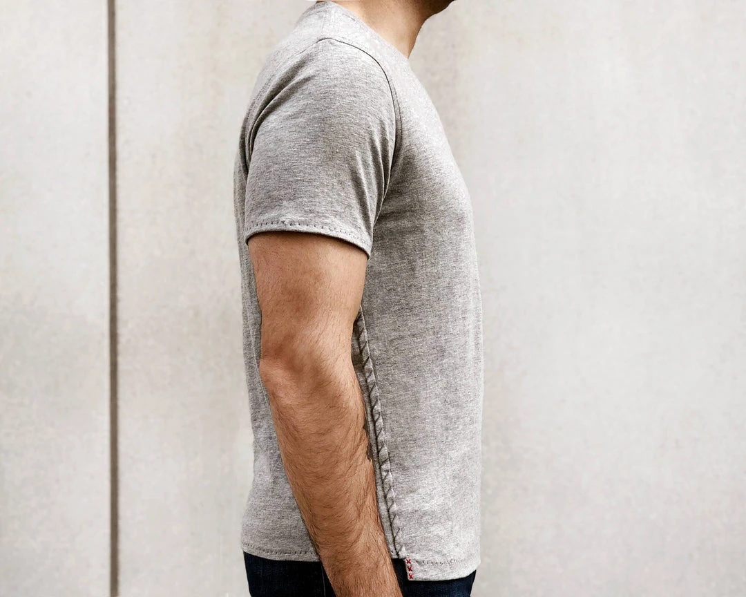 ONE432 Men's Guddu Upcycled Tailored Tee 6 ONE432 Men's Guddu Upcycled Tailored Tee