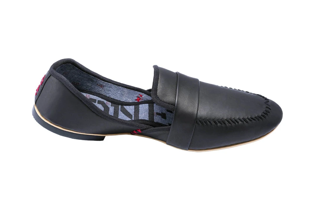 ONE432 Women's Jutti Loafer - Bagairat Black 3 ONE432 Women's Jutti Loafer - Bagairat Black