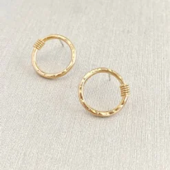 Sara Patino Jewelry Be Open Recycled Gold Earrings