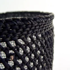 Mbare Open Weave Iringa Baskets - Black