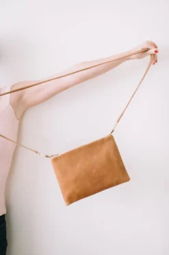 Purse & Clutch Ethiopian Leather Crossbody - Caramel Accessories