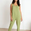 North Of West Sale Parker Jumpsuit - Moss