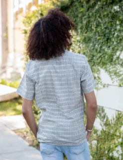 Passion Lilie Men's Antonio Ikat Button Down Shirt