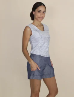 Passion Lilie Best Sellers Chambray Ikat Shorts
