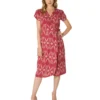Passion Lilie Garnet Ikat Wrap Dress