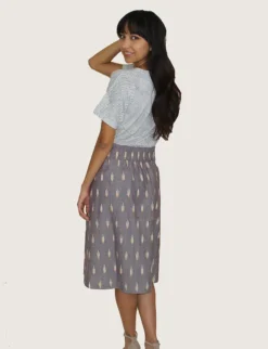 Passion Lilie Best Sellers Grape Chambray Midi Skirt 11 Passion Lilie Best Sellers Grape Chambray Midi Skirt