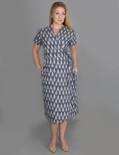 Passion Lilie Clothing Graycie Ikat Wrap Dress