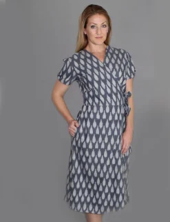 Passion Lilie Clothing Graycie Ikat Wrap Dress 8 Passion Lilie Clothing Graycie Ikat Wrap Dress