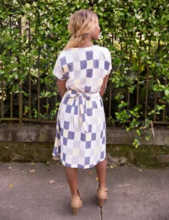 Passion Lilie Sunshine Plaid Ikat Midi Skirt