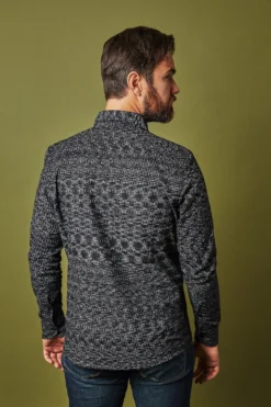 Passion Lilie Men's Timeless Button Down Shirt - Black