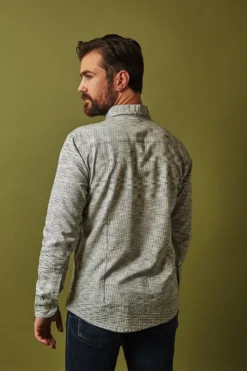 Passion Lilie Men's Timeless Button Down Shirt - Gray