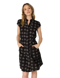 Passion Lilie Clothing Zoey Ikat Button-Up Dress