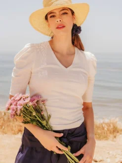 Valani Pauline Hemp Knit Puff Top