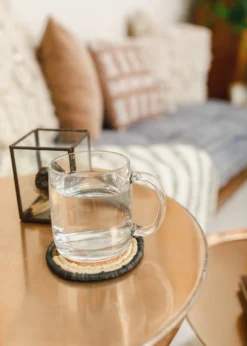 KAZI Home Goods Peach Soleil Coaster Set