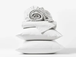 Coyuchi Percale Pillowcase Set - Alpine White Home Goods