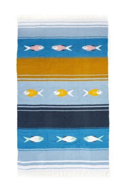 Caminito Pez Azul Upcycled Blanket