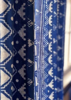 Ichcha Phulkari Indigo Curtain Panel