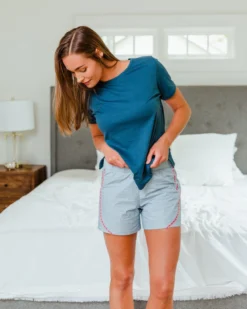 Leena & Lu New Arrivals Pima Poplin Short Lounge Set 23 Leena & Lu New Arrivals Pima Poplin Short Lounge Set