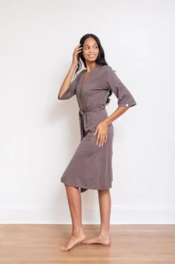 Leena & Lu Pima Short Robe Home Goods