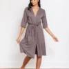 Leena & Lu Pima Short Robe Home Goods
