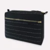 Anchal Accessories Pin Stitch Large Toiletry Bag - Charcoal