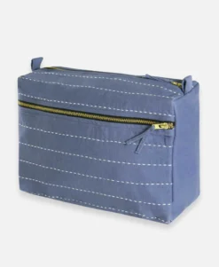Anchal Pin Stitch Large Toiletry Bag - Slate Accessories