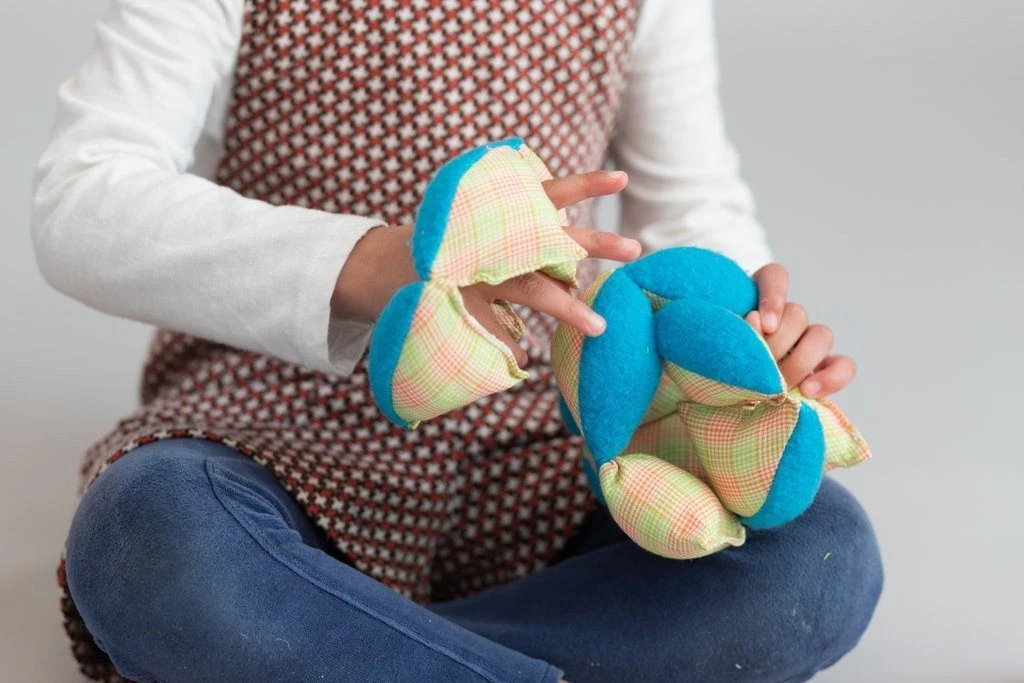 Zeki Learning Plush Puzzle Ball - Pink 6 Zeki Learning Plush Puzzle Ball - Pink