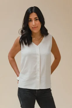 Poplinen Ada Linen Tank Best Sellers