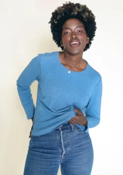 Poplinen Clothing Goldie Hemp Long Sleeve Tee