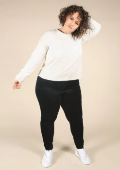 Poplinen Clothing Gwen Tencel Long Sleeve Tee - Ivory