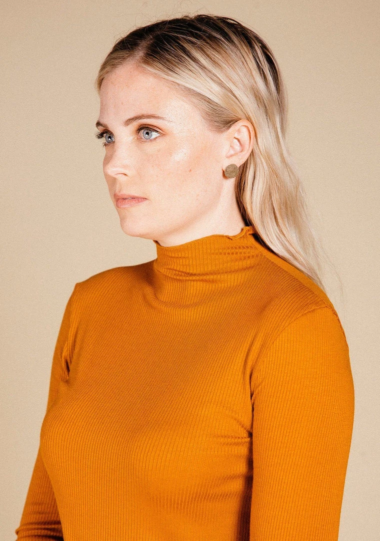 Poplinen Norma Ribbed Modal Turtleneck - Copper Best Sellers 4 Poplinen Norma Ribbed Modal Turtleneck - Copper Best Sellers