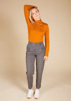 Poplinen Norma Ribbed Modal Turtleneck - Copper Best Sellers