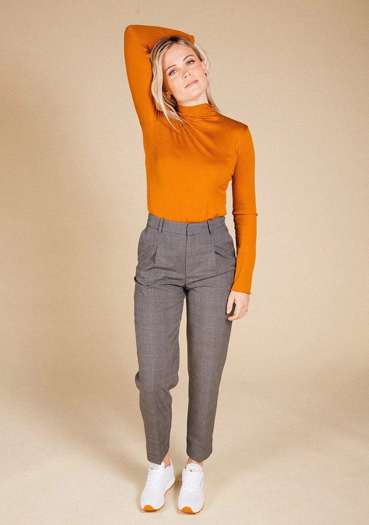 Poplinen Norma Ribbed Modal Turtleneck - Copper Best Sellers 3 Poplinen Norma Ribbed Modal Turtleneck - Copper Best Sellers