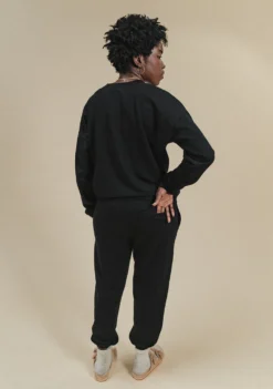 Poplinen René Jogger Sweatshirt - Black